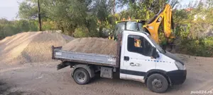 Transport Nisip Balast Pamant negru Inchiriere utilaje 