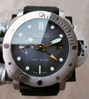 Panerai 44 mm Pam1323 Submersible GMT Navy Seal VSF P900 - imagine 2