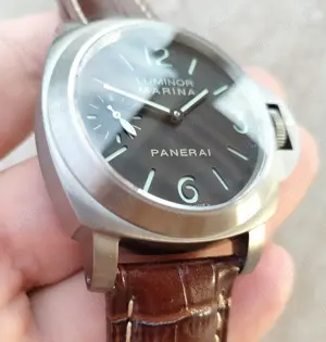 Panerai PAM177 Luminor Marina 44 mm Titan mecanic Unitas 6497 - imagine 2