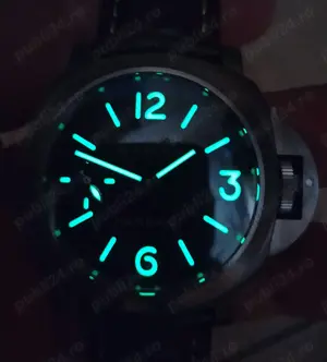 Panerai PAM177 Luminor Marina 44 mm Titan mecanic Unitas 6497 - imagine 5