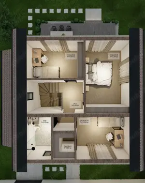 Casă nouă, AVANS DOAR 10000 EURO !!! Cartier Athena, comision 0%       - imagine 9