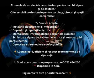 Servicii Profesionale de Electrician   Siguranță și Calitate!