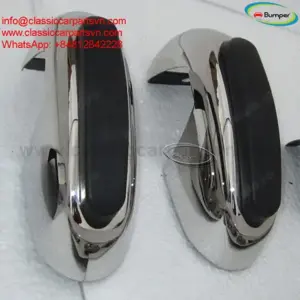 Saab 96 (1965-1975) longnose bumpers by stainless steel new - imagine 5