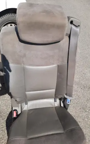 Ultimele 2 scaune piele gri+piele intoarsa Renault Espace IV an 2004-7 locuri - imagine 7