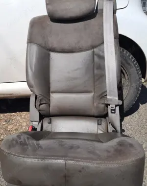 Ultimele 2 scaune piele gri+piele intoarsa Renault Espace IV an 2004-7 locuri - imagine 3