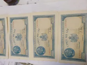 Bancnote vechi 5000 lei 1941,consecutive UNC - imagine 4