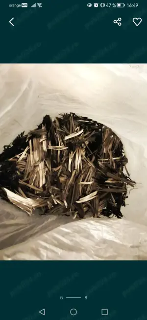 Fibra Carbon maruntit 100 grame (carbon forjat/forged carbon) Diferite marimi - imagine 2