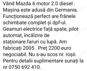 De vinzare Mazda 2200eur negociabilt tel