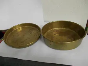 vas vechi din alama cu capac - imagine 3