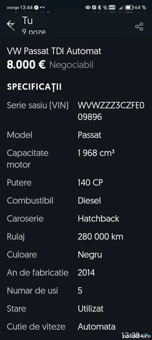 Vw Passat 2.0 TDI - imagine 6