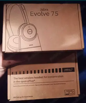 Căști Jabra Evolve 75 , originale,noi, sigilate