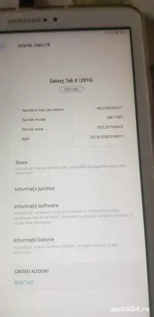 samsung tab A6 sm t585 cu sim  - imagine 2