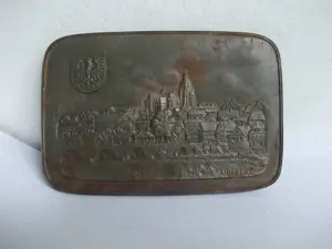 tablou aplica vechi din bronz Wetzlar - imagine 3