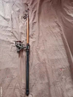 Lanseta 3m, telescopica Gold Star cu mulineta Crivit 3 rulmenti 