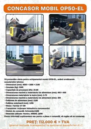 utilaje constructii, buldoexcavator, excavator, incarcator, concasor - imagine 4
