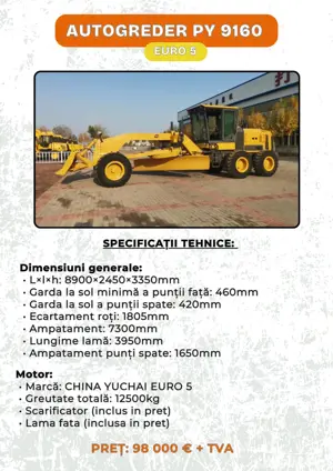 utilaje constructii, buldoexcavator, excavator, incarcator, concasor - imagine 5