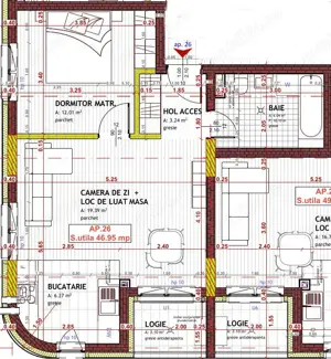 Proiect NOU Apartament 2 camere Eroilor  - imagine 6