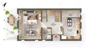 Casa individuala la cheie cu 4 camere 145 mp utili 644 mp teren - imagine 9