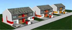 Zona str. Victoriei (str. Crizantemelor) - PROIECT NOU - case tip duplex, P+E, teren 360-442 mp - imagine 4