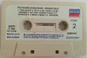 Caseta audio Bronski Beat - Truthdare Doubledare (1986) Greece - imagine 5