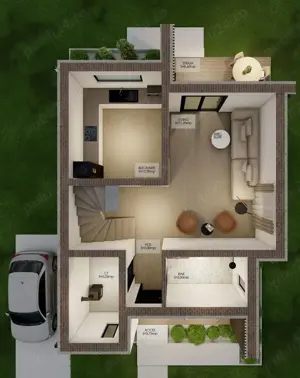 Casă nouă, AVANS DOAR 10000 EURO !!! Cartier Athena, comision 0% - imagine 10