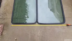 Geam Sprinter/vw LT 1996-2006 lungimi 185cm si 110cm cu tot cu cheder,atermice/ionizate originale  - imagine 4