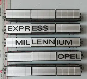 Garnitura vagoane portcontainer trenulet electric H0, Roco