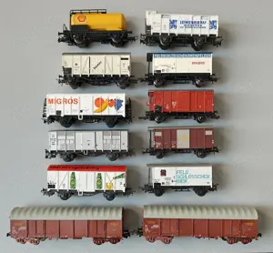 Vagoane de marfa trenulet electric Liliput H0