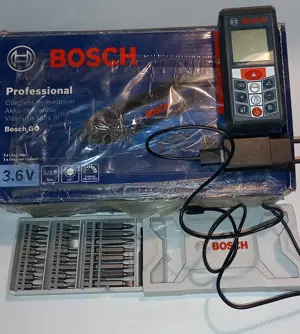 Vând set BOSCH : Mini flex; Șurubelniță electrică; Nivelă laser cu telemetrie - imagine 4