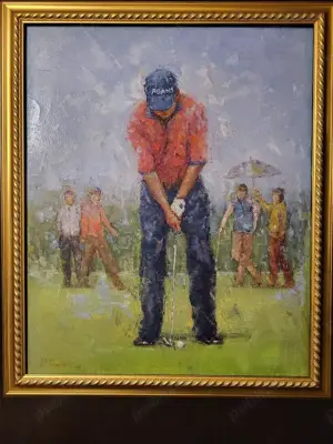 Tablou pictor francez J.B. Fournier, pictura in ulei pe panza