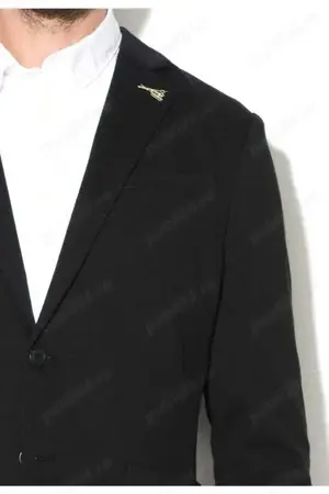 Sacou negru Selected Homme Mathias - imagine 3