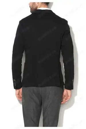 Sacou negru Selected Homme Mathias - imagine 2