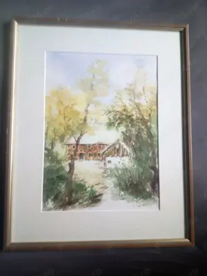 Vând tablou acuarela semnat