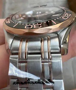 Omega Seamaster 300m 2018 Blk RG SS Black GDF MY8215 - imagine 5