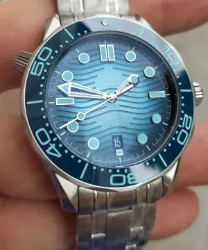 Omega 42mm Seamaster 300m Blue VSF Asia 8800 - imagine 5