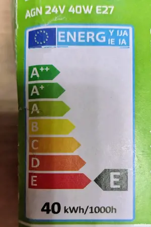 Bec Incandescent E27, 12 - 24 V - 40 W, Nou! - imagine 2