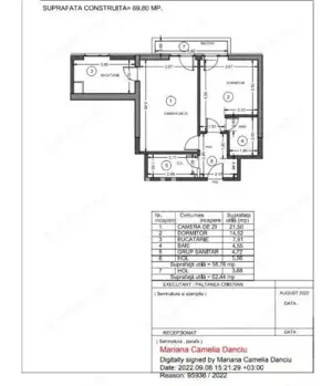 Apartament 2 camere 59MP | Baneasa | Mobilat si utilat | Bloc nou 2022 | - imagine 18