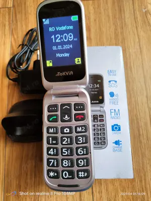 Telefon cu clapeta,buton urgenta ,nou. - imagine 3