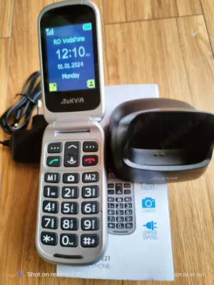 Telefon cu clapeta,buton urgenta ,nou.