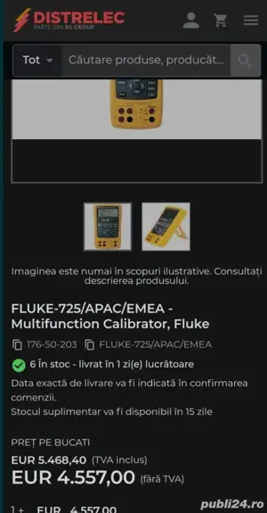 Vand Fluke 725  - imagine 5