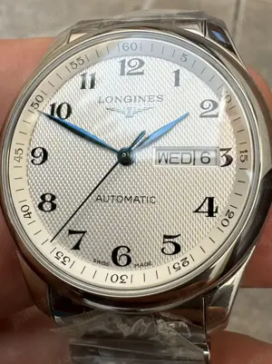 ceas Longines Master Collection DayDate 38.5mm White Dial XF A2836 - imagine 2