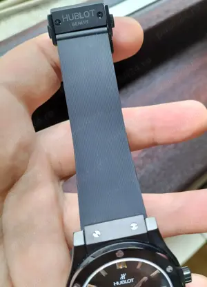 Hublot Fusion Bang Vendome 45 mm DLC   Rubber Black Automatic Japonez Citizen Miyota 8215 - imagine 3