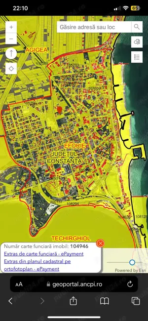 Teren de vânzare în Eforie Nord 250m in spate la spălătoria Rubin 44000e - imagine 7
