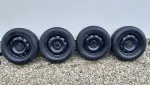 Set 4 jante / roti VW, Skoda, Seat, anvelope 195 65 R15