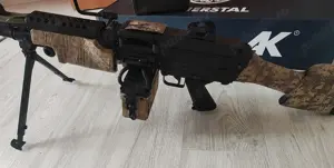 Replica airsoft A&K M249 MK2 SAW mitraliera+ Upgrade. - imagine 4