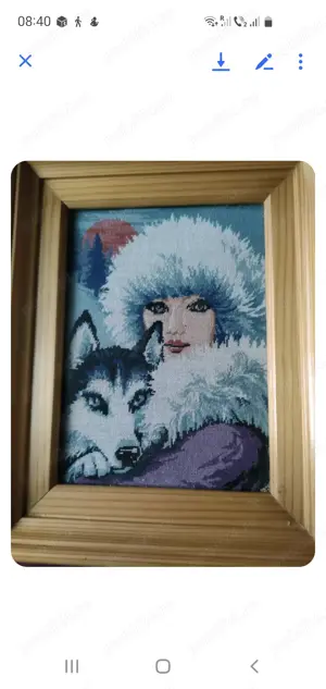 Goblen Alaska (fata cu lupi )