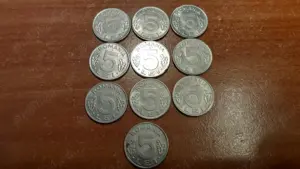 Monede 5 lei din 1993 si 1998