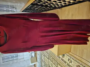 Rochie Poema nouă fără etichetă din catifea bordo  - imagine 9