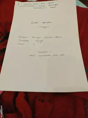 Proiectare unei probe de învățare- Geografia României, clasa 8-a, scris de mână, 2 exemplare