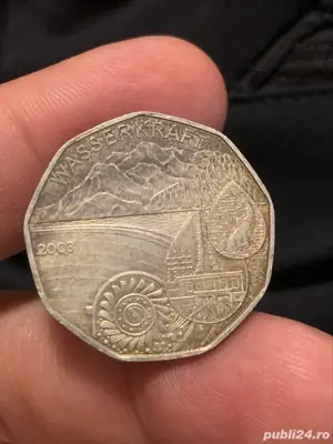 Moneda argint 5 euro 2003 comemorativa